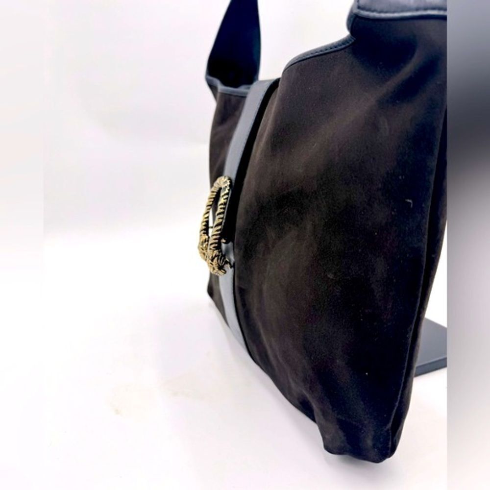 Auth Tom Ford for Gucci Brown Suede Black Leather Trim Dionysus Jackie Hobo Bag - Picture 4 of 16